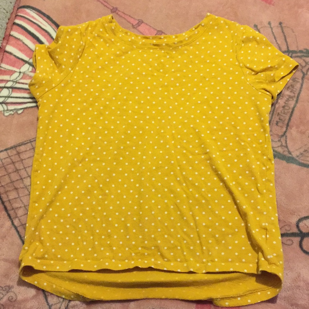 Orange and a white shirt